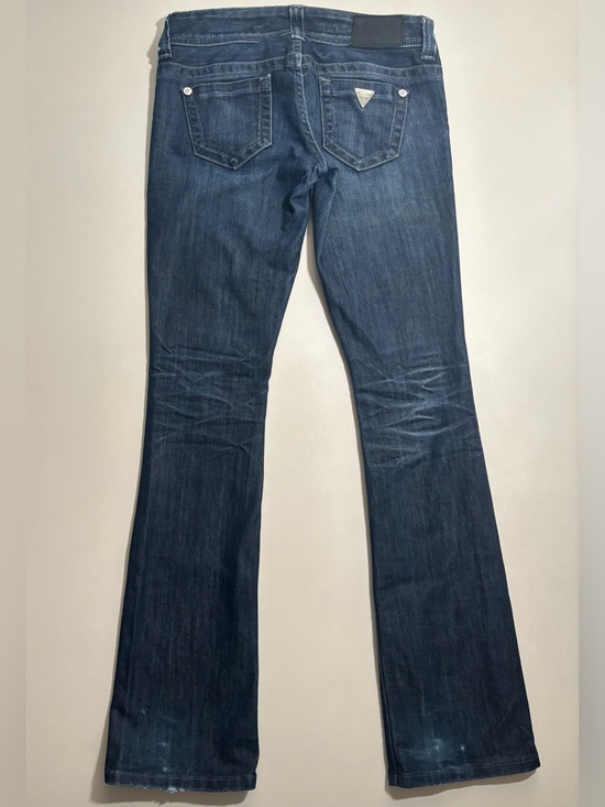 Guess Denim - Guess premium Y2K Dark Blue Flare Jeans for Women size 25 grunge